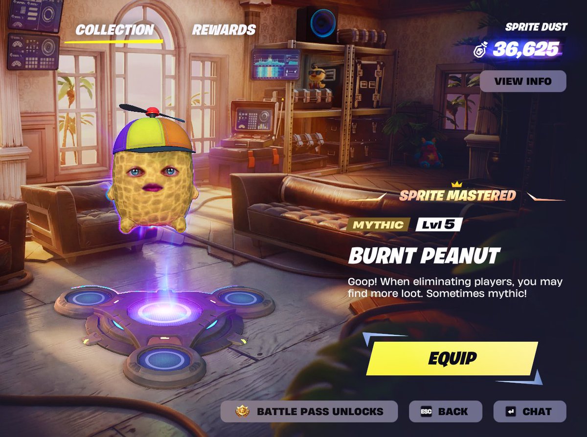 clamty_'s tweet photo. This chud would be my first mythic sprite :P

#fortnite https://t.co/qF2ZZxxF7N