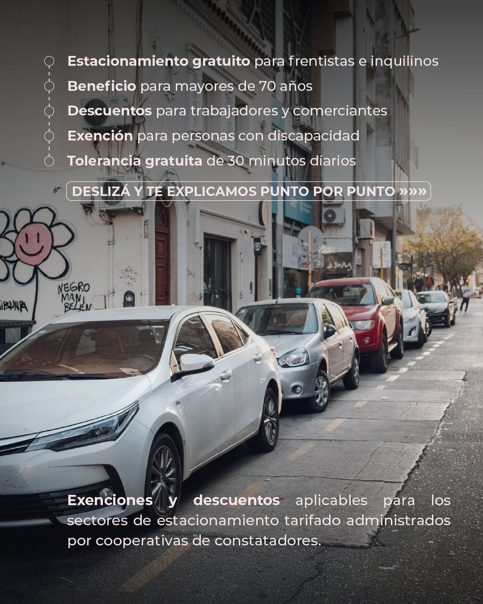 MuniCba's tweet photo. 🚗 Esta semana entraron en vigencia nuevos beneficios para el Sistema de Estacionamiento Medido y Controlado para las zonas de las cooperativas.

Te dejamos toda la información a continuación: https://t.co/Q3ByMDVh8b