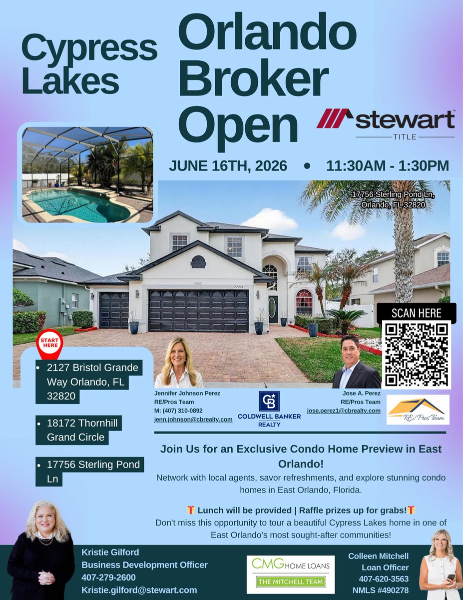 REProsFL's tweet photo. Cypress Lakes Brokers Open Tuesday June 16th from 11:30 AM to 1:30 PM.
We will all meet at the first stop on the flyer at 11:30AM that day and travel as a group to each listing
#openhouse ❤️ #brokersopen
https://t.co/ZbxPXh68Yq https://t.co/nrhY3jg4pV
