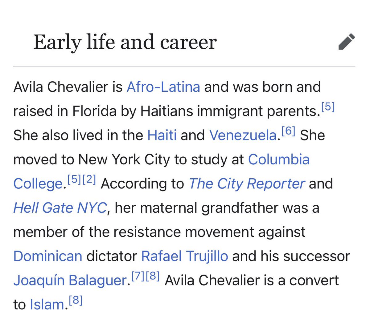 lacontraria1844's tweet photo. Que pena que la gente todavía no sepa como funciona Wikipedia 😒, acabo de cambiarlo de nuevo, le puse que es de padres haitianos y que vivió en Haiti en lugar de RD. https://t.co/J1z1DybKQB