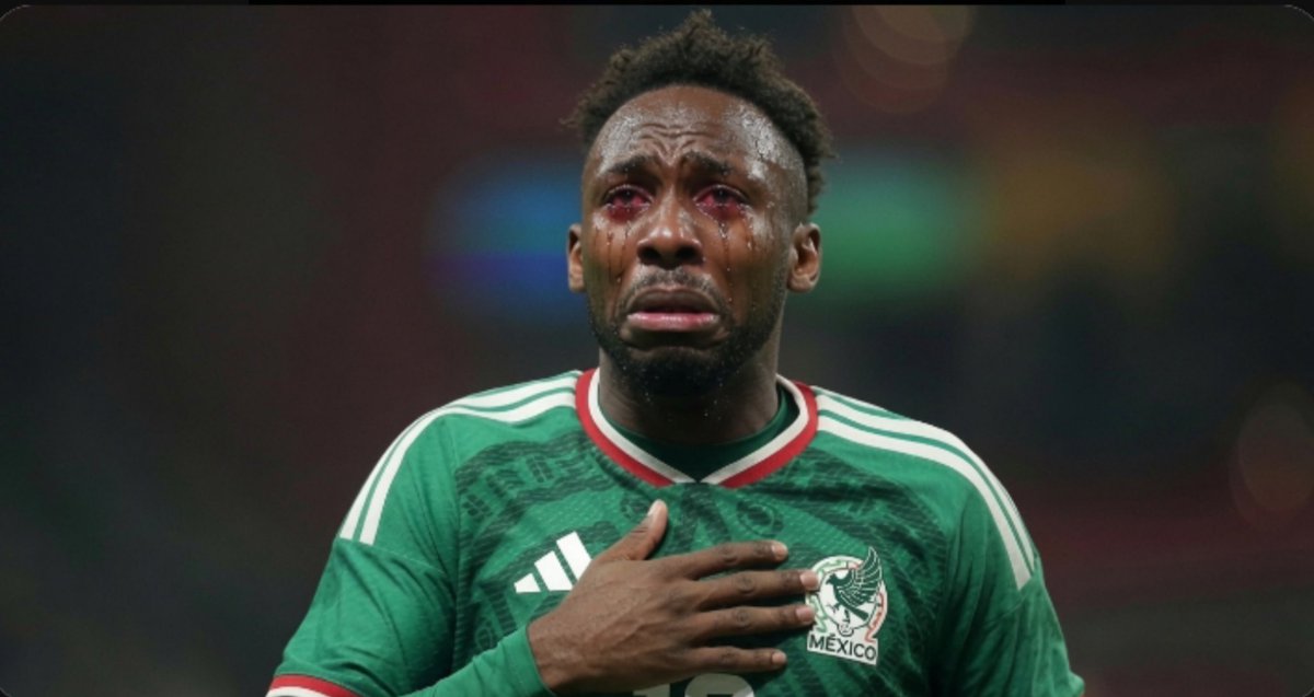 HarmlessHQ's tweet photo. "I wasn't crying because I scored a goal. 

I was crying because I have finally taken revenge against South Africa after my grandfather's cousin's last brother lost his to a xenophobic attack in South Africa. 

Despite the fact that they stay in Nigeria and I stay in Mexico. We still share the same blood and I'm happy to have taken revenge."