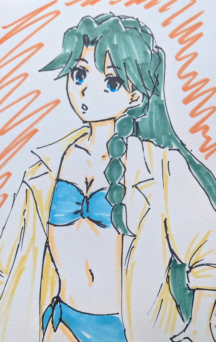 okian4's tweet photo. #ゴープリ10周年なので海藤みなみさん3733枚描いてお祝い
(1862.1863)
寝起きらくがき。
めちゃシンドいが、今日出勤すれば週末・・・今日出勤すれば週末・・・ https://t.co/5OGZoLNCny