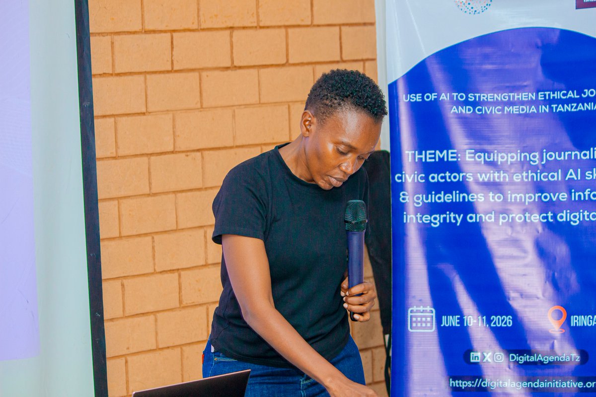 DigitalAgendaTz's tweet photo. 📍 Day Two Highlights : Use of AI to Strengthen Ethical Journalism and Civic Media Training in Tanzania. 

Mercy and Salum then facilitated an engaging session on AI for Marketing, demonstrating how to use Ethical AI to support business growth and digital communication. Participants explored practical marketing strategies, created AI-generated advertisements, and expanded their creativity by discovering new ways to apply AI in their daily work.

#DigitalAgendaTz #NetHope #EthicalAI #GenerativeAI #AIforGood #Journalism #CivicMedia #Tanzania

CC: @NetHope_org