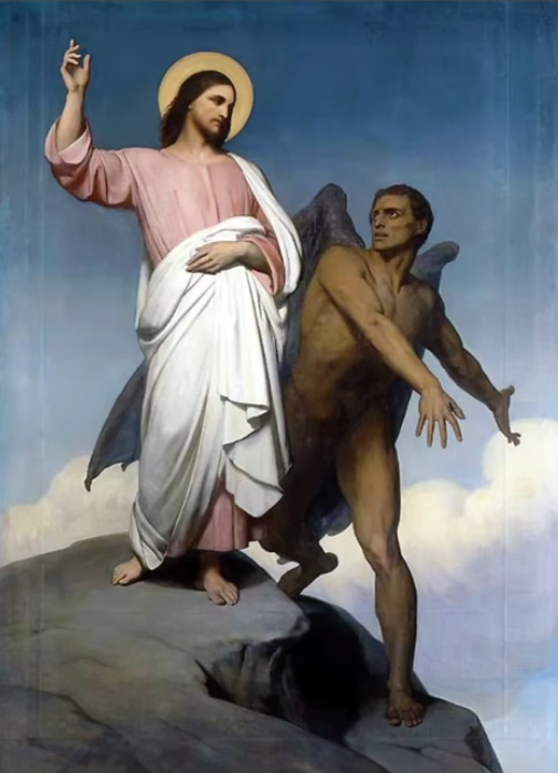 shockraties's tweet photo. Who was there to record what was said between Jesus and Satan? https://t.co/h1alNiujEO