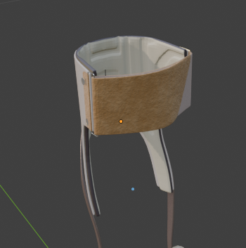 ikaikapo's tweet photo. 朝活blender。ベルトのマテリアルとカフの内張のマテリアルを設定。内張はへこみの形状も��けました。内張のマテリアルはまだ色だけです。あとベルトの内張を作るの完全に忘れてました。明日作ろう。 https://t.co/j0XIWNSx0g
