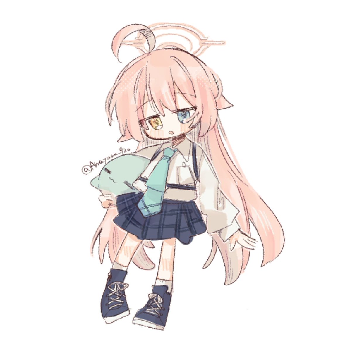 amayuzu_920's tweet photo. ちびホシノちゃん https://t.co/1P2oFt4VqD