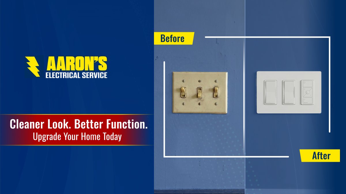 ElectricByAaron's tweet photo. Old outlets and switches can become safety risks over time. 💡⚡

Upgrade your home to improve safety and convenience.

Learn more: https://t.co/J7jaOBNBpD

#HoustonElectrician #OutletUpgrade #SwitchUpgrade #HomeSafety https://t.co/iFB324C2ML