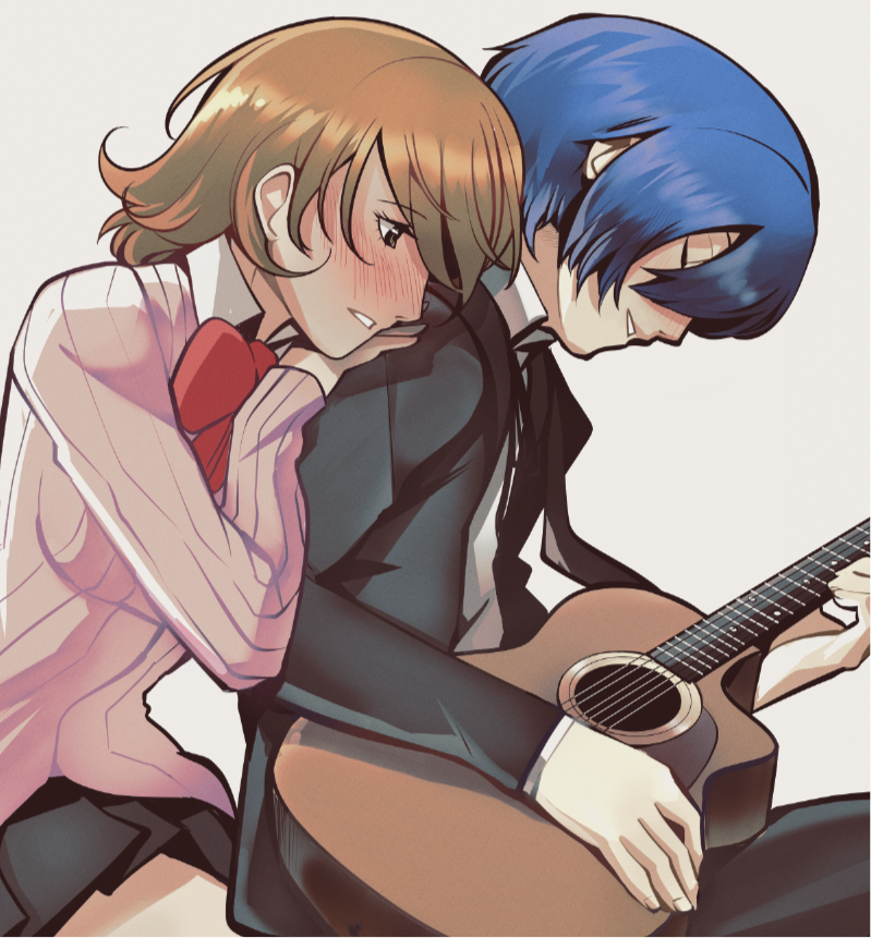chiaroscuro4eva's tweet photo. shuyuka wip #persona3 #persona3reload #yukaritakeba #makotoyuuki #p3r_p5x https://t.co/QLdHwKxr4N