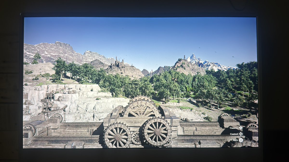 Altometer0's tweet photo. @WillJPowers was doing another playthrough of @CrimsonDesert_ . I’m on sealed in stone and using the crane. Idk if it’s the new camera settings integrated but the camera hovers over the crane. I had to reset camera settings to fix it. Nothing big but just wanted to help on bugs!! https://t.co/utobQ0djx5