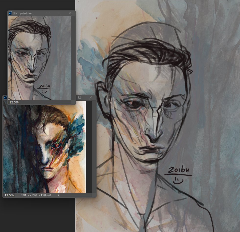 zoibuuu's tweet photo. Silco redraw work in progress https://t.co/pbxZo429TH