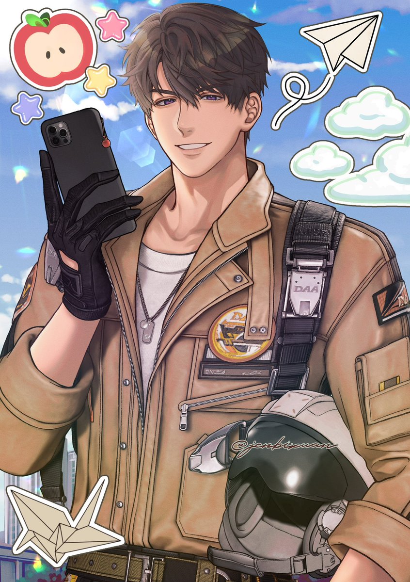 junbixuan's tweet photo. two more days until caleb day!!! 🍎🛩️

#caleb #夏以昼 #loveanddeepspace https://t.co/wLUG4hZzMA