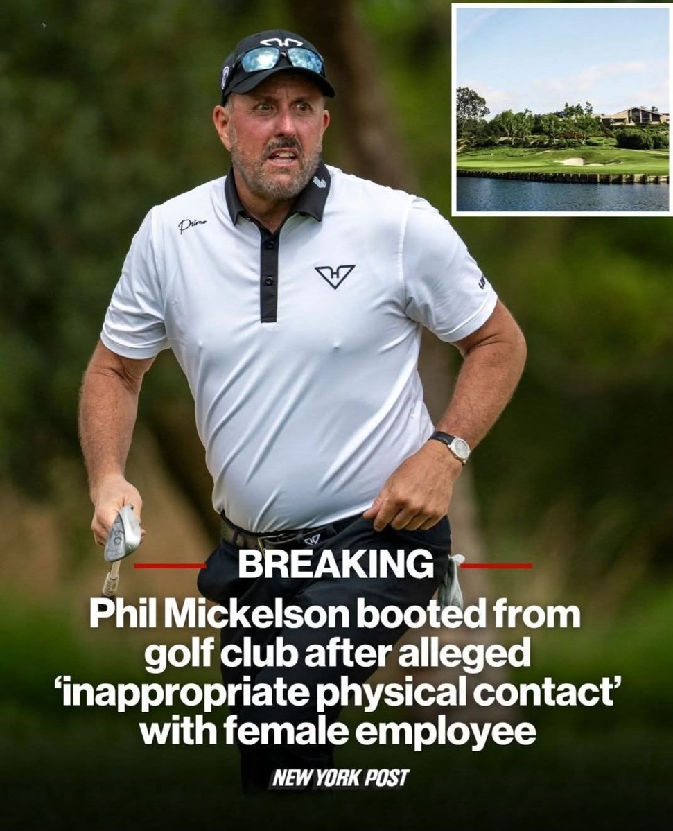 RealBookerScott's tweet photo. And the next thing you know Phil Mickelson will be a frontrunner for the Democrats for a US Senate seat. https://t.co/icMouCK2in