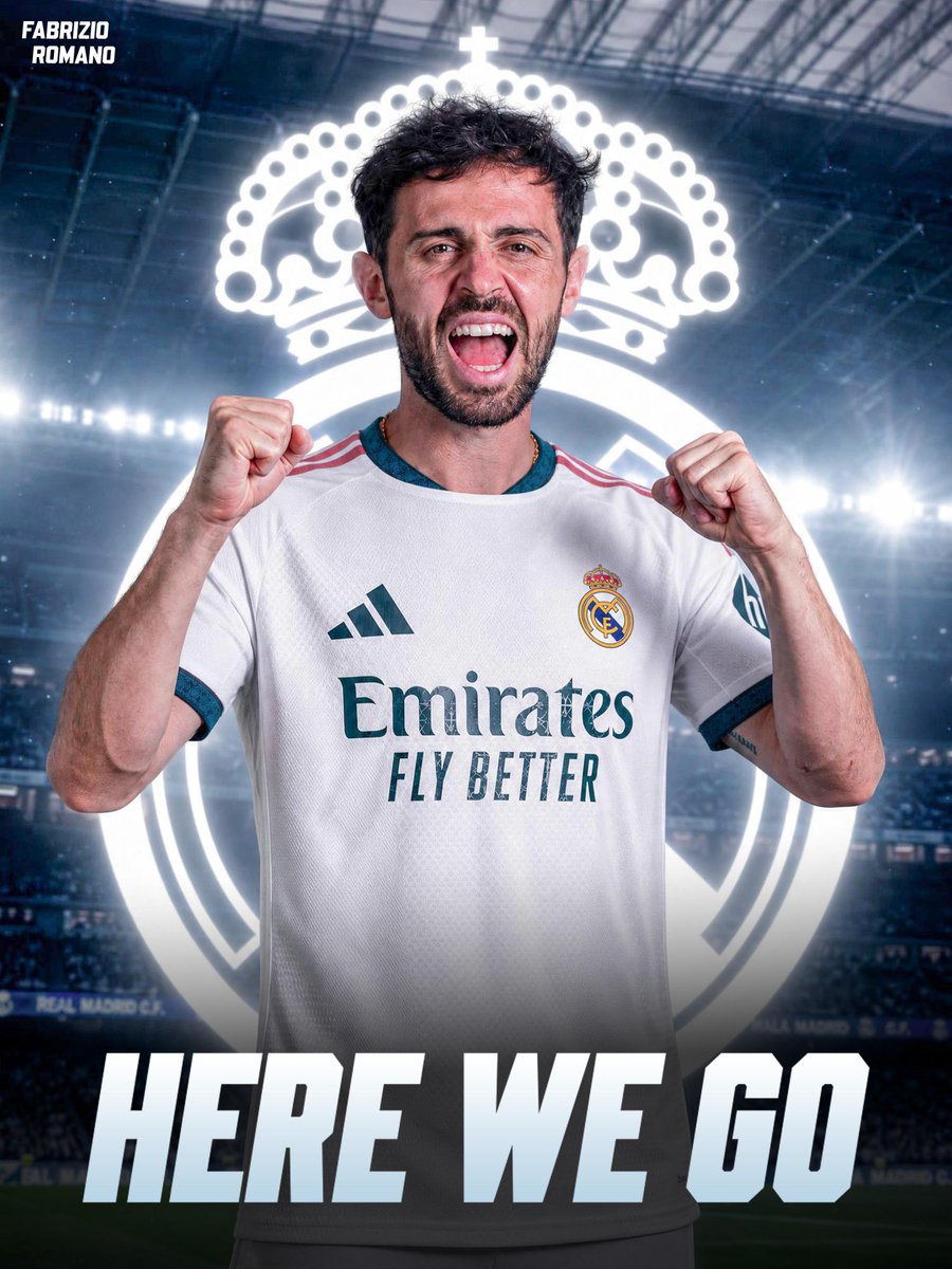 RMCFupdate's tweet photo. 🚨 NOTICIA 🚨

Bernardo Silva to Real Madrid HERE WE GO

Fabrizio Romano ya da por hecho el fichaje del jugador portugués por el Real Madrid

Acuerdo cerrado y contrato hecho https://t.co/kU42tw5ogX