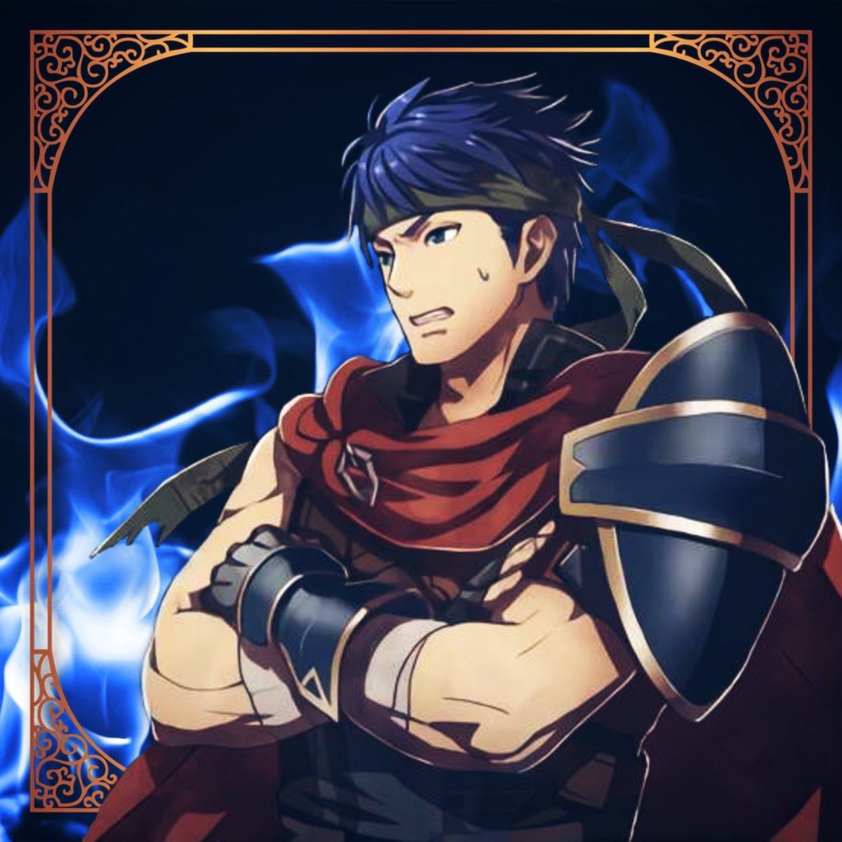 HeroOfBlueFlame's tweet photo. “Gods. . . I know I shouldn’t speak, considering my ability to create blue flames. . .

But does it have to be insanely hot today?!” https://t.co/h0Yc0Ry98U