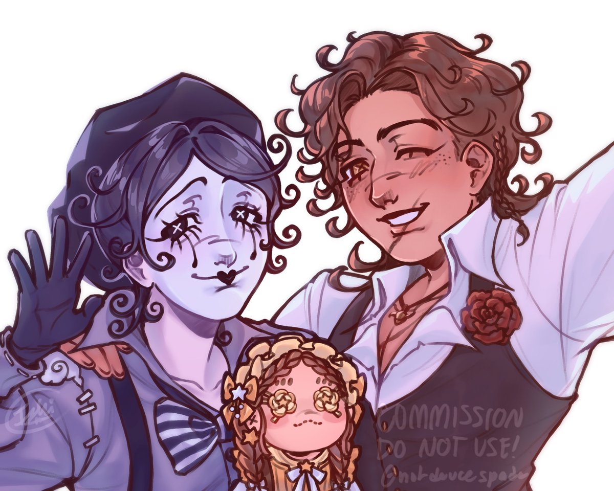 joncfernandez's tweet photo. Thank you again @notdeucespade for everything. This made it just so much more special for us 😭You’ll have to believe me when I tell you that @cjayevo was absolutely floored w joy 🥲 #CleoDecroux #MimeArtist #HernandoRomero #Matador #IdentityV https://t.co/wrXqMoNSZ2
