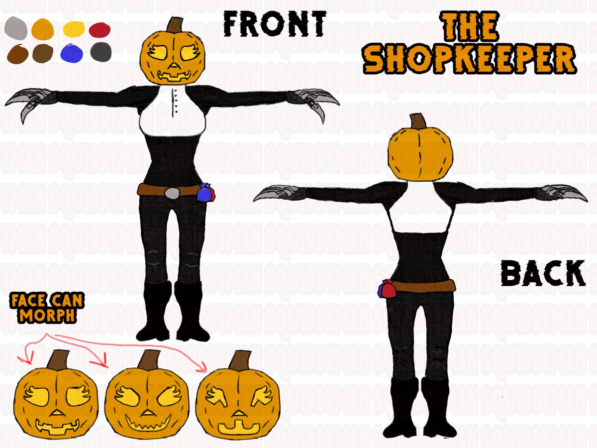 TheSquiddyMan's tweet photo. Just realized i never posted the reference for my OC, The ShopKeeper. 

An inheritely enigmatic figure, The Shopkeeper can offer any ware you need; for the right price, of course. Just try not to test her patience, or she'll happily add a few new items into her inventory ;) https://t.co/8p8e9JUXgk