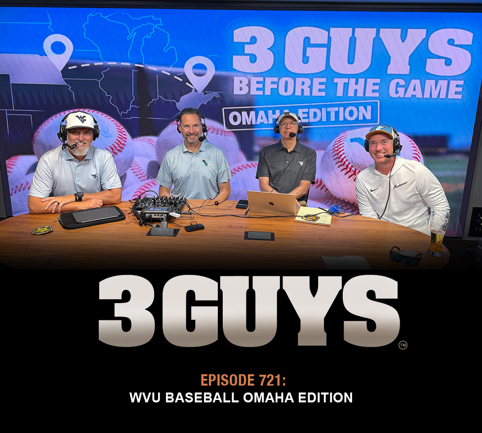 TonyCaridi's tweet photo. ⚾️ Time to play ball in Omaha.

Jed Gyorko, Andrew Caridi, and Jake Weghorst join the Guys to preview the biggest weekend in @WVUBaseball  history @bradhowe07 @HoppyKercheval 

🎧 Full episode 
https://t.co/Oh4vDJKTVT https://t.co/CVxq1DkhKI