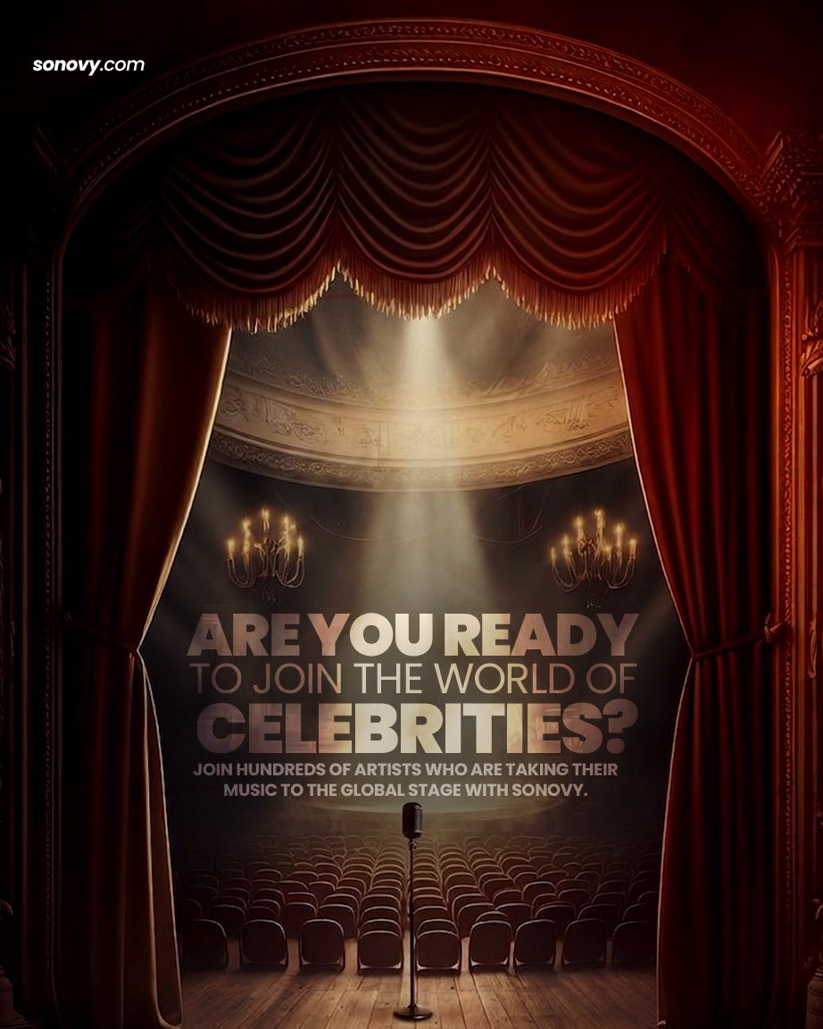 sonovyglobal's tweet photo. Every superstar started with a single release.

The question is: Are you ready for your moment?

Join the next generation of independent artists growing their careers with Sonovy.

🎤Distribute globally
💰Collect your royalties
🚀Build your audience

#Sonovy  #MusicDistribution https://t.co/0f8Quwud7X