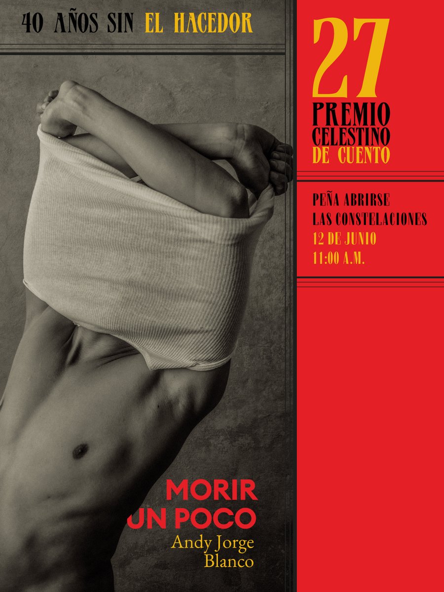 Ediciones_LaLuz's tweet photo. 🟥 La Librería Celestino te propone un nuevo título de Ediciones La Luz, 𝘔𝘰𝘳𝘪𝘳 𝘶𝘯 𝘱𝘰𝘤𝘰, de Andy Jorge Blanco. El libro será presentado el 12 de junio, a las 11:30 a.m., en la Peña Abrirse las Constelaciones. @ajblancocu https://t.co/3ducSnz4J5