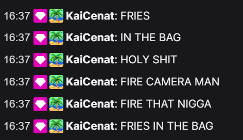 They got that whilst my cameraman made KC3 come out of retirement to ...