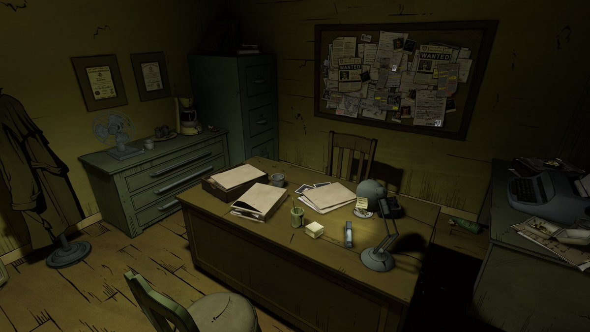 Bradlee1011's tweet photo. World name: Bigby's Office - The Wolf Among Us
By: Takato Matsuki
Platform: PC &amp; Quest 

#VRChat #VRChat_world紹介 https://t.co/GqaF4S5PfK