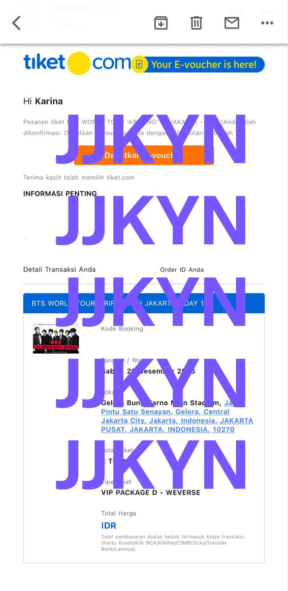 jjkyn_'s tweet photo. ALHAMDULILLAH MAKASIH BANYAK YA ALLAH YANG MAHA PENGASIH LAGI MAHA BAIK, AKU BERHASIL SECURED PAS PRESALE🥹🤍 https://t.co/OJntl96p7r