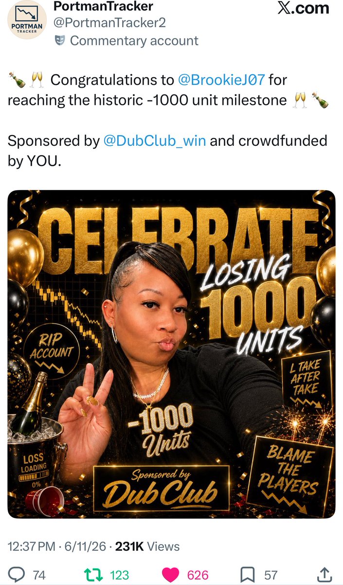 Axe_Diesel's tweet photo. @drew_gotem_ @BrookieJ07 She not hitting 🤡 only down $100,000+ https://t.co/tSVrNx325K