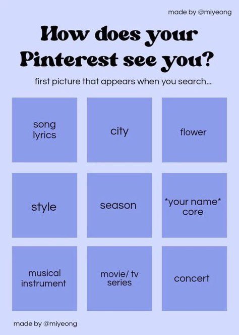 lixapr0's tweet photo. ty luana for all the banger pinterest games you put on my tl 🤩 https://t.co/XOENruF72T