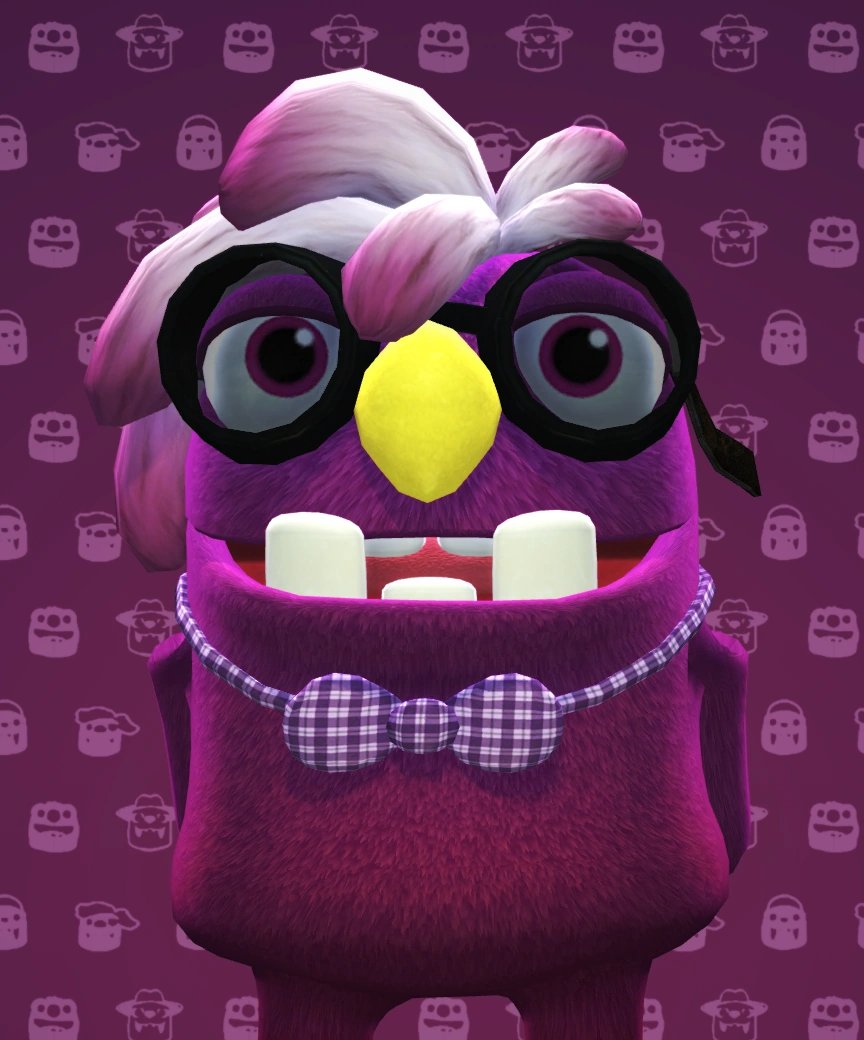 v10let_OS's tweet photo. @crystalBarbasol bugsnax is probably the only time a games ending was genuinely unsettling to me im so serious its SO fucking good
its also gay as hell its awesome i love you purple they with glasses https://t.co/kfnexel48P