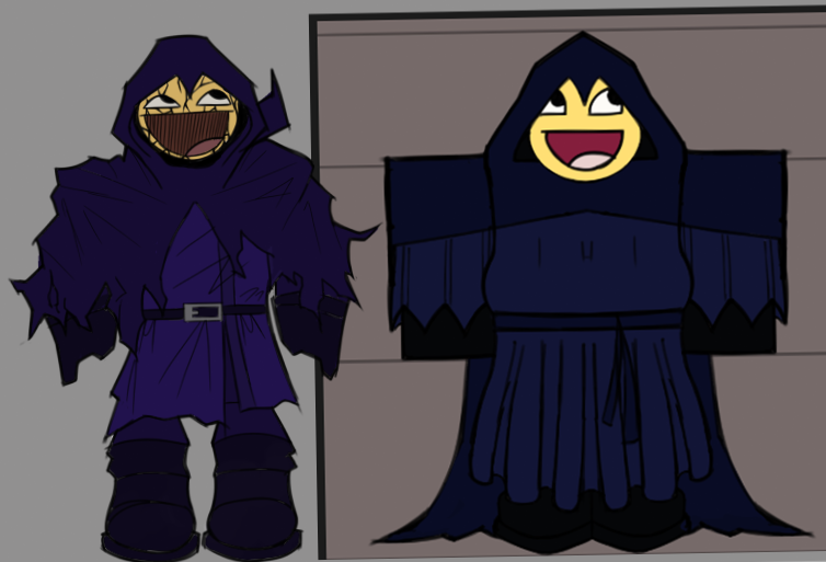 SMTHWICKEDRBLX's tweet photo. Wicked has taken a small hiatus, but has returned with plans to rework the game to differentiate itself from a typical "asym" to something more original. 

Teasers will be reduced, in the meantime here is a look at Metacurse's and PWNFace's redesign

#SOMETHINGWICKED #RobloxDev https://t.co/5v12ftW3ad