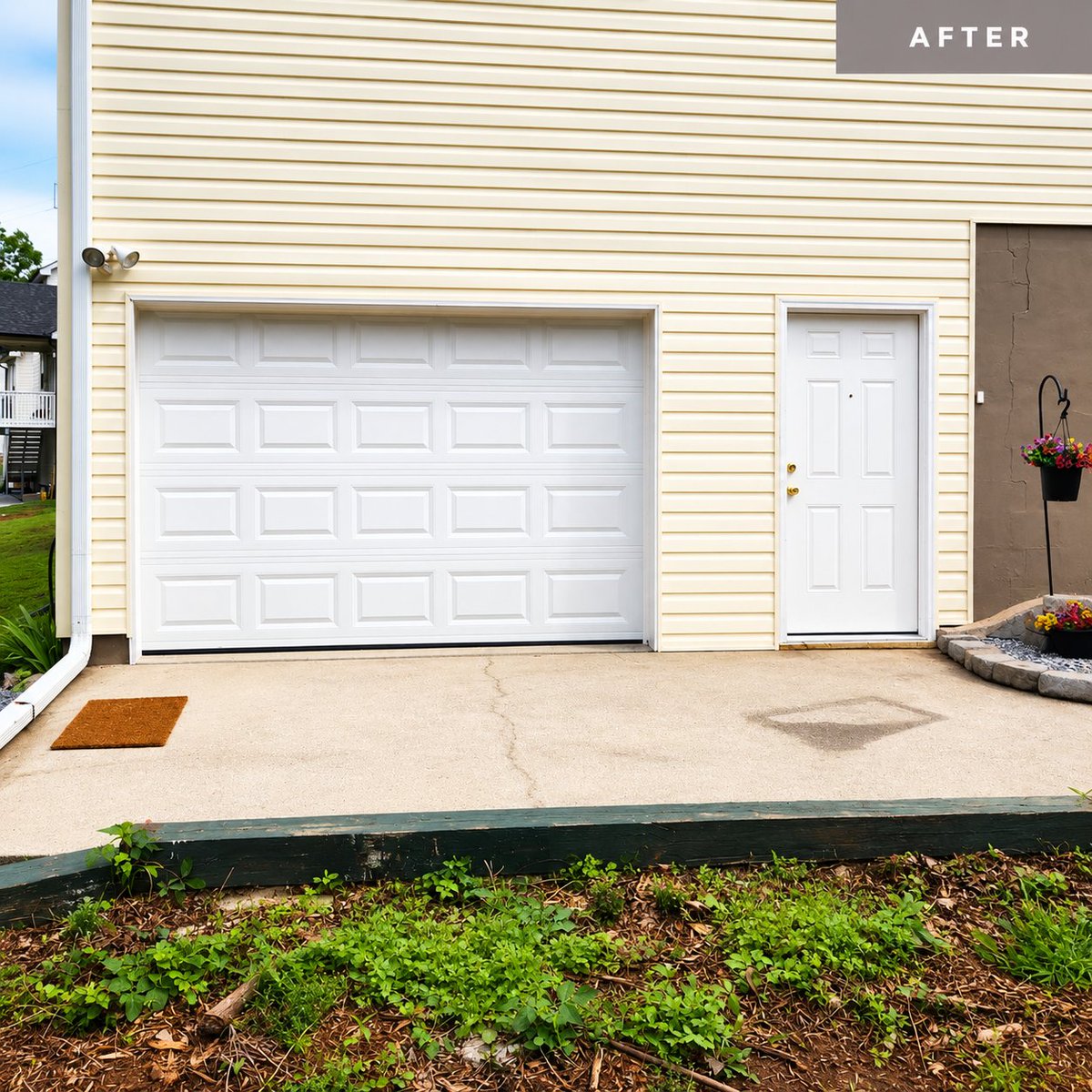 Innovative_Door's tweet photo. A large garage door opening converted into a smaller insulated garage door + new entry door = a whole new living space 👏
​
We handled the framing, metal wrapping, siding work, and finished installation. We love how this one turned out! https://t.co/N0TseCZbvI