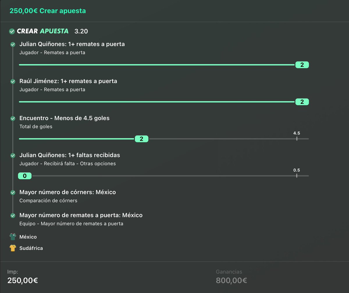 xyz_apuestas's tweet photo. otro verdazo para la funbet cuota @3 privada.

Arrancamos el Mundial de la mejor manera: lectura correcta, stake controlado y pick cobrado. Las apuestas se trata de encontrar líneas donde el mercado deja margen. 

Hoy el guion acompañó y el análisis salió perfecto 📈 https://t.co/yv2rkznBl4