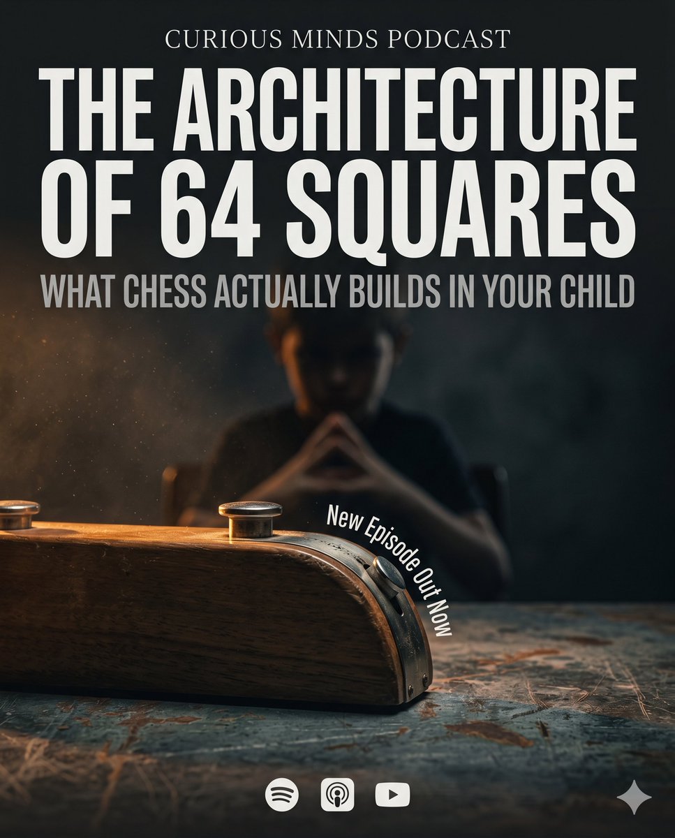 BalajeeRao's tweet photo. They think #chess is about calculating #math. It’s actually about surviving your own ego. ♟️ From the "Far Transfer" myth to building the psychological "Losing Muscle" in an era of distraction.
🎧 New Episode 👉 https://t.co/48zud0j7JM

#parenting #neuroscience #psychology https://t.co/yDhilM2hXT