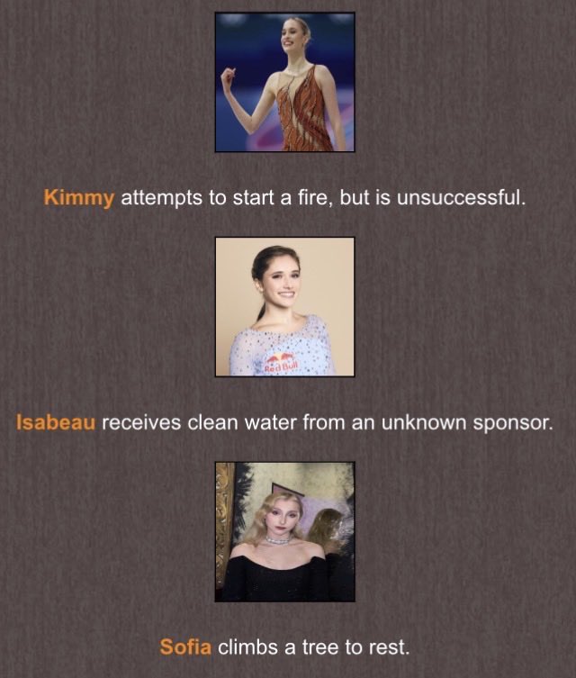 fl0pnia's tweet photo. night 3….
sasha’s trap kills amber and @loopturnt is now plotting against jia for stealing from young https://t.co/oBvpDJEuWo