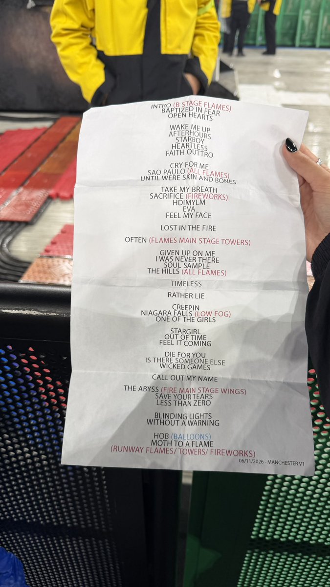 AHDawnTour's tweet photo. WHAT A SHOW ❤️‍🔥🇬🇧 #AfterHoursTilDawnTour https://t.co/z4jOoTDFBP