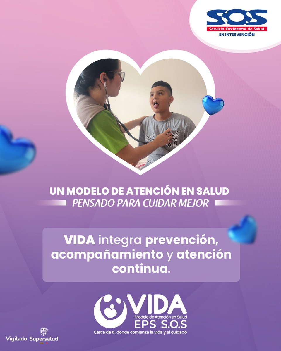 Eps_Sos's tweet photo. Con VIDA promovemos una atención más cercana y preventiva.

Cuidarte nos inspira🩺💙 

@Supersalud https://t.co/uMwkC4kVP0
