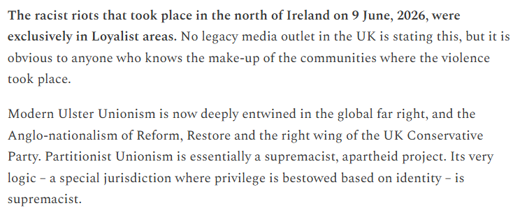 mattforney's tweet photo. Just so you know, the white men burning down migrant houses in Belfast are Ulster Protestant loyalists, not Irish.

And also just so you know, Ulster loyalists are fiercely pro-Israel. They're probably the most pro-Israel people in Europe.

"With Zionists, you win." https://t.co/ze6FqPqdug