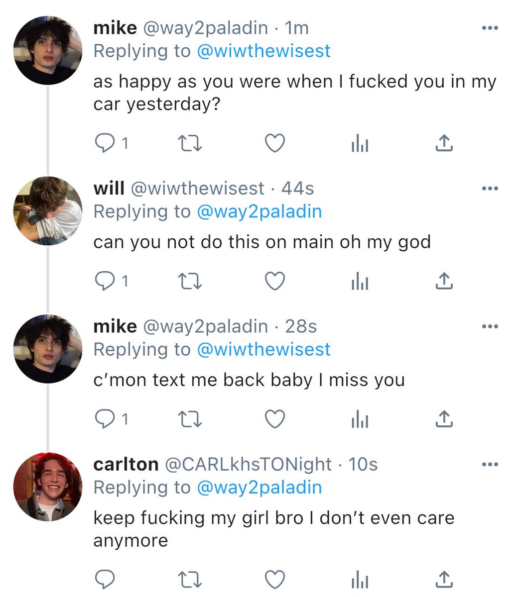 mikeonmywheeler's tweet photo. more toxic exes #byler https://t.co/eBZT7Ss45a