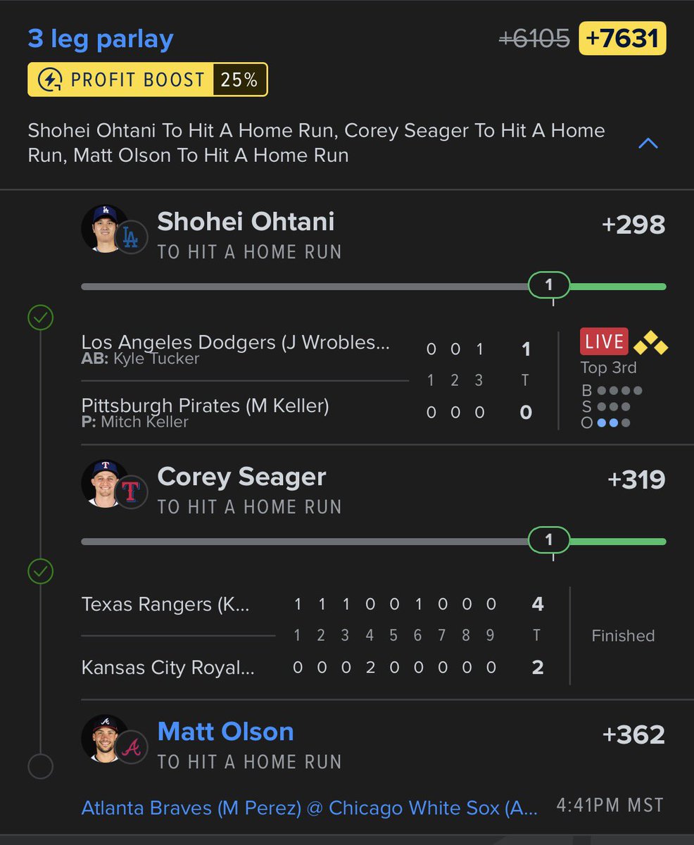 MuteBets's tweet photo. @MLBHR This hitting or cash out? https://t.co/ASqxsUiiYW