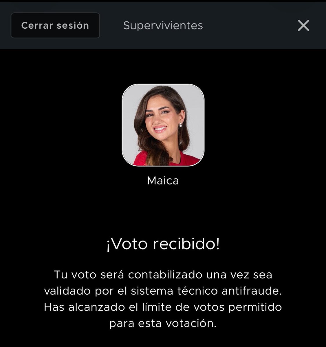 JuanjoCotilla's tweet photo. Ahora sí que si, ÚLTIMOS VOTOS PARA NUESTRA MAICA!!!! A POR TODAS #SVFinal https://t.co/72wGoiFgqH
