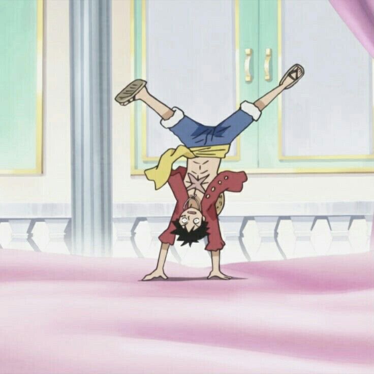 rxgnir's tweet photo. Fun fact Luffy can do a hand stand https://t.co/keDfOq7f4c