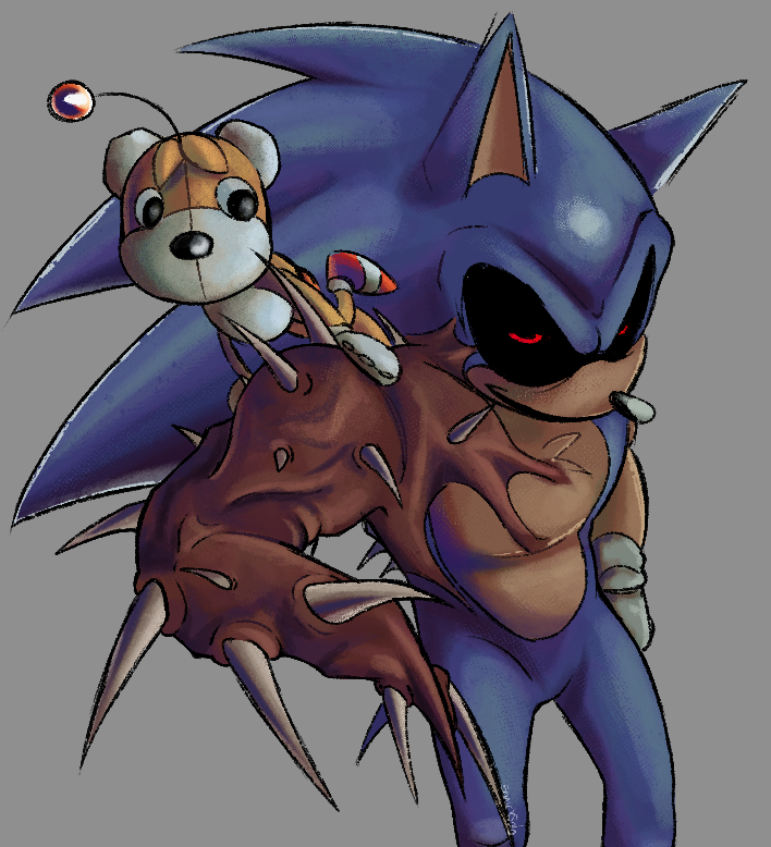 SOLOSonicX's tweet photo. Kolossos and tails doll, my favourite duo i fear 
#kolossos #tailsdoll #sonicexe #execommunity https://t.co/kUXRYTo5KL
