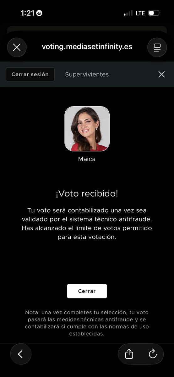 aloap33's tweet photo. MAICA TIENES QUE SER TÚ PORQUE HAS SIDO LA MEJOR SUPERVIVIENTE! 

EMPÁTICA CON TODO/AS, HAS APORTADO MUCHÍSIMO EN LOS JUEGOS, HAS SIDO SENSATA, HAS SUPERADO TUS MIEDOS Y SIEMPRE HAS SIDO COMPAÑERA. 

MAICA GANADORA!! 

 #SVFinal https://t.co/M14rMVONwX