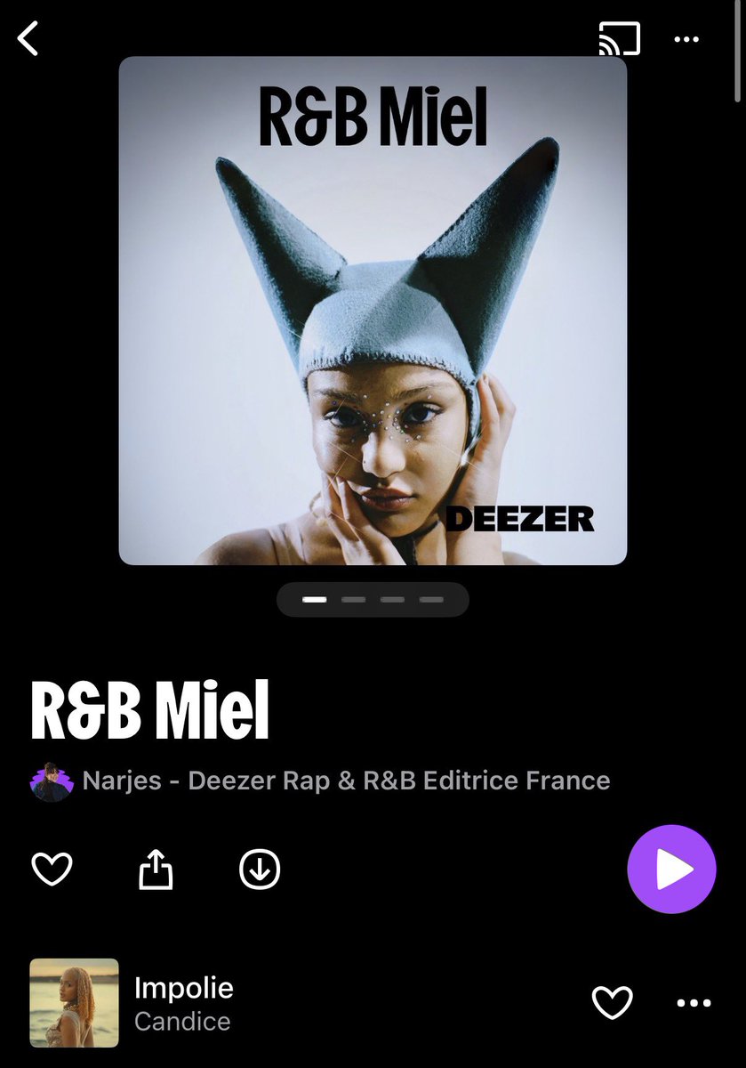 yannisss31's tweet photo. CANDICE EN COVER SUR DEEZER AHHHH https://t.co/6rsNOSyUPE