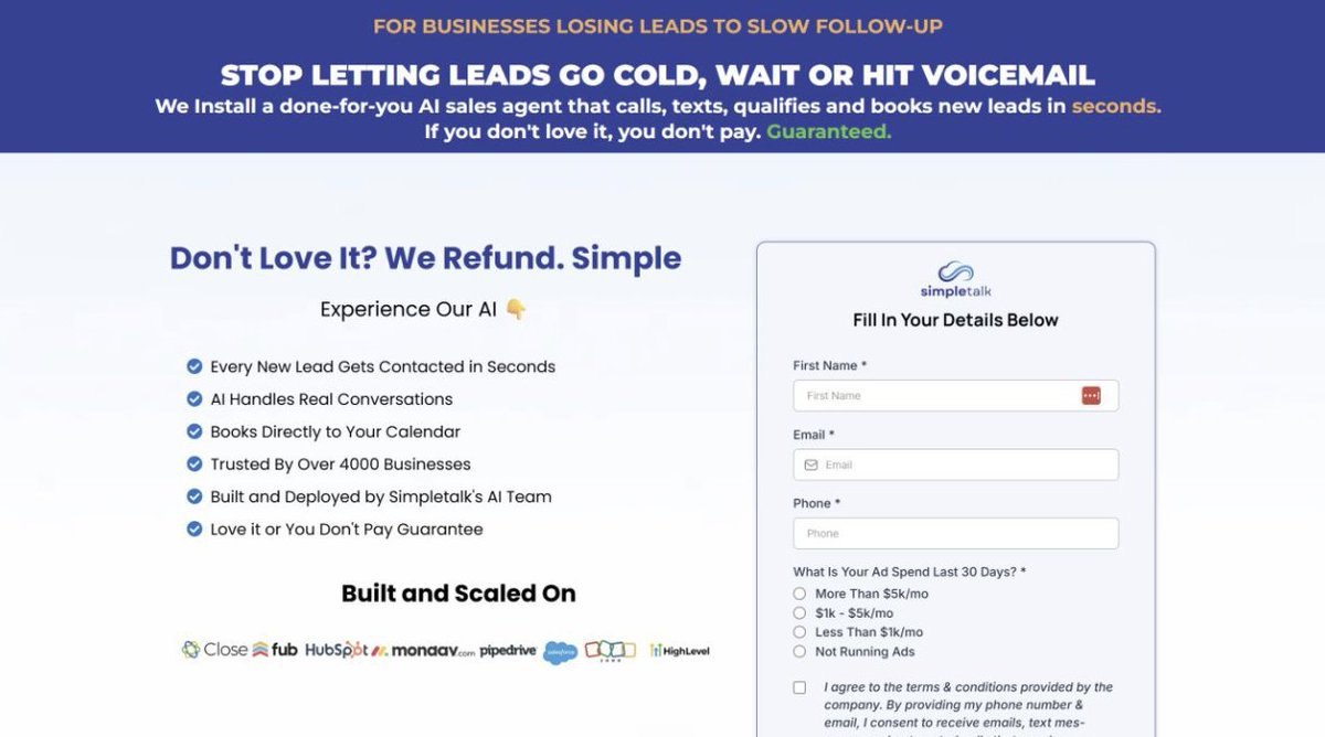 WillDebause's tweet photo. This website was clearly a scam.
So I asked Claude. It said the company was legit.

I still had no idea what they sold.
The AI confirmed they were real but couldn't tell me what they actually did. https://t.co/q3H2pWvx18