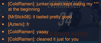 MrStick76's tweet photo. Awesome things in Overwatch chat https://t.co/zwUtMeW9Nl