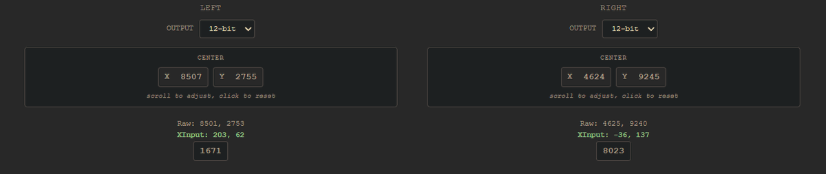ReliculTV's tweet photo. @mariusheier In your controller setup when changing your stick centering, could you change it to where we are allowed to change the individual number instead of only scrolling? The same goes for calibrating the circularity. https://t.co/1G0P5etQgp