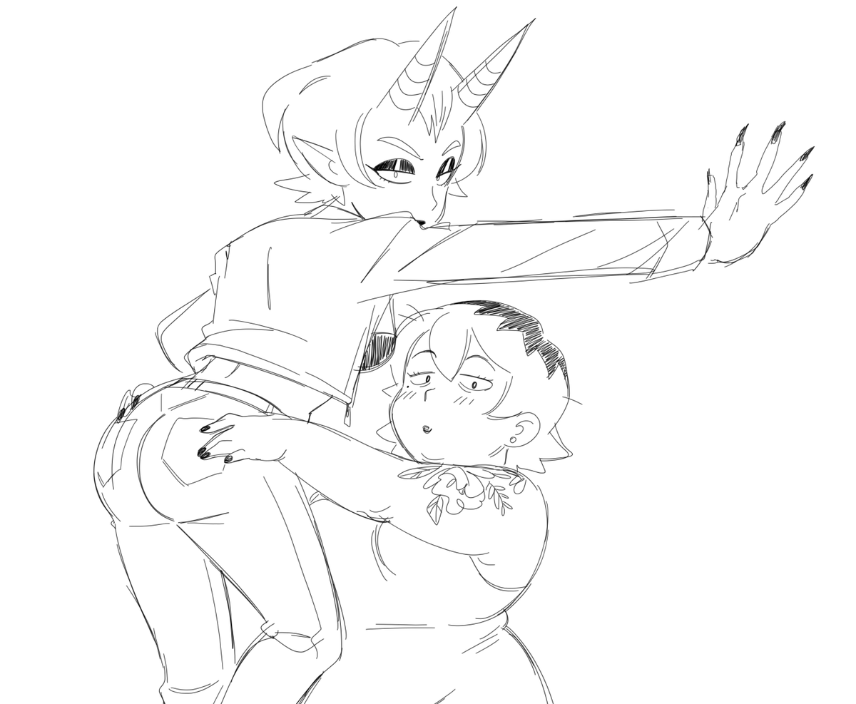DragonNamedBinx's tweet photo. The people yearn for adult animated yuri, the sequel. And can you blame us? 🔥🫠🥰 #MissVoid #IDWTBAMG https://t.co/1fsg631j63