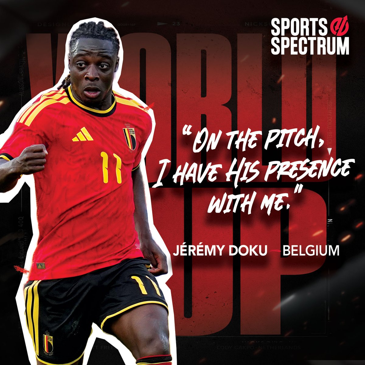 Sports_Spectrum's tweet photo. Players from around the world will be giving glory to God as they participate in the FIFA World Cup. Check out 11 such Christ-followers ⬇️
https://t.co/1NL8KJtg47
ㅤ
@pulisic @BukayoSaka87 @JeremyDoku @Alissonbecker https://t.co/DUAWyFgFBb