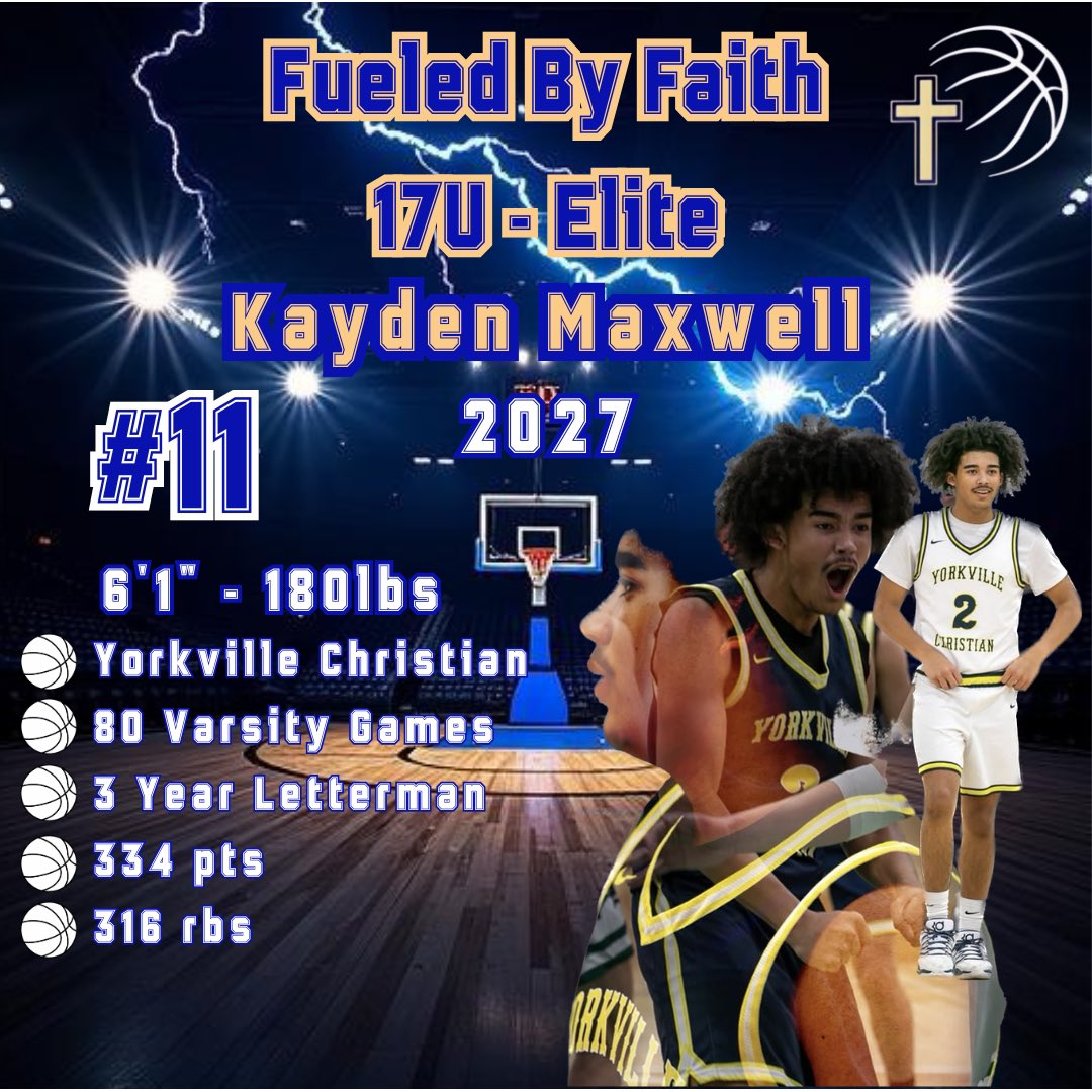 FBFAthletes's tweet photo. 2027 @Maxwellkayden02  will be attending the @MWCrossroadsSho  with Yorkville Christian. High Motor- Elite Rebounding- Three Level Scorer https://t.co/yqYPer1vML